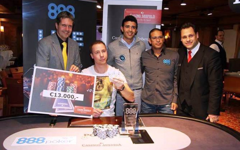 Немец занёс первый живой турнир от 888Poker
