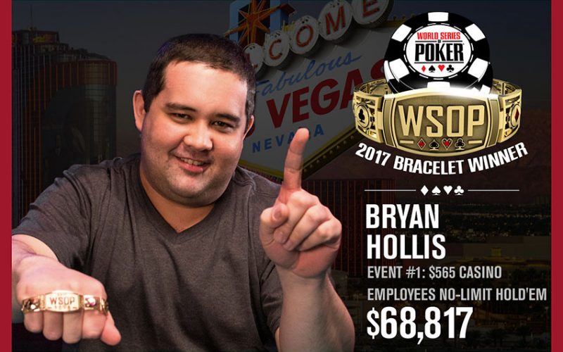 Первый браслет WSOP 2017 выиграл Брайан Холлис